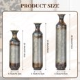 thumbnail image 2 of Aukfa Metal Tall Floor Vases for Decoration, Large Floor Vase Set of 3,Droplet Shaped,28.34"/24.4"/20.4"H,Gold, 2 of 8