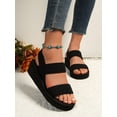 thumbnail image 4 of Women‘s High-heeled Outdoor Slippers Sandals  Stylish Thick-bottom Wedge Heel, 4 of 7