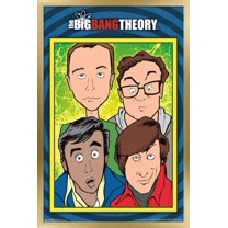 The Big Bang Theory - Geeks Wall Poster, 14.725" x 22.375", Framed