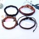 thumbnail image 4 of Pulsera trenzada de cuero Retro, cierre a presión ajustable, cadena de mano, pulsera DIY, 4 Uds., 4 of 7