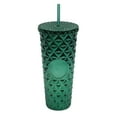 thumbnail image 1 of Summer 710 800ml Reusable Cup With Lid And Straw Cold Drink Cup With Straw Clear Cup Double Layer Large Capacity Straw Cup Creative Portable Lid Piercing, 1 of 9