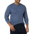 thumbnail image 4 of Amazon Essentials - Camisa Henley de manga larga ajustada para hombre, color &iacute;ndigo Amazon Essentials NA, 4 of 5