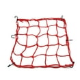 thumbnail image 1 of Unique Bargains Luggage Fuel Cargo Net Mesh Web Storage Holder 40 x 40cm Motorcycle Red, 1 of 2