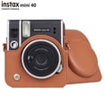 thumbnail image 1 of Protective Case for Fujifilm Instax Mini 40 Instant Film Camera, Premium Leather Bag/Clear Cover with Removable Adjustable Strap Brown Case, 1 of 5