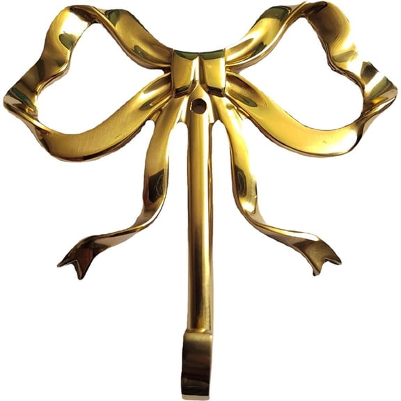 Gold Towel Hook,Bow Wall Hook,Bow Hooks for Wall,Door Hooks Decorative Hooks Bowknot Hook Kitchen Hook Towel Hook Punch Free Hooks Hat Hooks