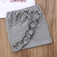 thumbnail image 5 of ITFABS Girls Summer Clothes Set Short Sleeve T-shirt + Gray Ruffle Mini Skirts, 5 of 5