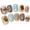 Confetti Latte, variant on Press  Nails, 10 count Short Ballerina Square, Gallery Pop Polka Dot Mix Print,  Glue  False Nails, Fun  Day Gifts (Size Small)