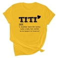 thumbnail image 2 of AOOCHASLIY Independence Day Womens Summer T-Shirt Funny Graphic Short Sleeve Shirts Letter Print Tops Blouses, 2 of 3
