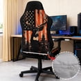thumbnail image 5 of KUIFORTI American Flag Deer Gaming Chair Covers Easy Installation Elastic Gaming Chair Seat Cover with 2Pcs Armrest Slipcover Comfortable for Home, Shop, Living Room, Office, 5 of 7