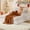 Pebble, variant on Leovanni Wood Frame Large Backrest Cup Holders Chaise Lounge Sleeper Sofa, Olive Green