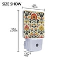 thumbnail image 4 of Yayeee LED Night Light for The Home Plug in With Light Sensors 2 Pack, Beige Floral, 4 of 6