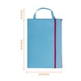 thumbnail image 2 of Pendentif Sac à Fermeture Éclair Filet, Grand Sac de Fichier Imperméable à double Poche avec Poignée, Rangement de Fichiers Pliable, Bleu, 2 of 5