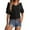 Black, variant on Patlollav Women Tees Under $10, Tops for Women Short Sleeve Solid Comfortable Breathable V-Neck Blouses Shirt