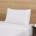 thumbnail image 3 of Mainstays Cotton Rich Extra Soft Jersey Bed Sheet Set, Twin-XL, Arctic White, 3 Pieces, 3 of 8