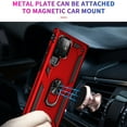 thumbnail image 4 of Allytech Rugged Case for Samsung Galaxy S22 Ultra, Military Grade Protection Shockproof Cover with Metal Rotatable Ring Stand, Magnetic Car Mount Holder Case for Samsung Galaxy S22 Ultra - Red, 4 of 7