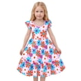 thumbnail image 1 of Robe d'Été pour Préadolescente Robe de Princesse Robe Trapèze pour Fille Manche à Volants Robe Colorée Robe d'Anniversaire pour Filles Robe de Princesse, 1 of 5