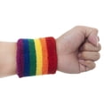 thumbnail image 3 of GOGO Rainbow Wristband, Terry Sports Sweatband for Basketball / Yoga / Tennis, 3 of 3
