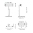 thumbnail image 4 of Aluminum Alloy Mobile Phone Holder Cellphone Non-Slip Stand Office Desk Mount Bedroom Bracket Smartphone Storage Support Silver, 4 of 9