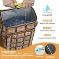thumbnail image 3 of Retro Tribal Insulated Cooler Backpack - 20L Soft Cooler Bag, Rustic Home Decor for Picnic, 3 of 5