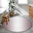 thumbnail image 3 of Round Rugs 3.3Ft, Dark Purple Ombre Round Area Rug Washable Indoor Throw Carpet, Modern Gradient Abstract Art Soft Non Slip Circle Rug for Laundry Room Patio Home Decor Aesthetic, 3 of 8