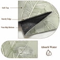 thumbnail image 6 of Summer Palm Leaf Area Rug 3x5 FT, Non Slip Entryway Bedside Carpet, Green Tropical Bloom Silhouettes Washable Soft Floor Carpet Indoor Mat Non-Shedding Throw Rugs for Dorm Kitchen Home Office, 6 of 8