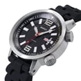 thumbnail image 3 of BERNY Automatic Dive Watches for Men, Sport 200M Waterproof Analog Mechanical Watch with Day & Date, Super Luminous, Silicone Strap, Stainless Steel, Sapphire Crystal, Men's Pro Diver Watch (Black), 3 of 16