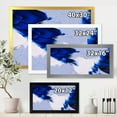 thumbnail image 4 of Designart 'Abstract White and Blue Grey Waves' Modern Framed Art Print, 4 of 4