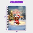 thumbnail image 5 of Merry Christmas Woofmas Xmas Noel Dachshund Santa Snowman Spiral Bound Journal Wiener Dog Lover Gifts Idea 5x7in Spiral Notebook - 13016, 5 of 5