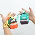 thumbnail image 4 of FENOHREFE Stylish Contrast Color Backpack Keychain Miniature Backpack Keychain Stylish Pendant For Fashion Forward Individual, 4 of 8