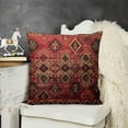 thumbnail image 2 of YINGXI  Tribal Red Throw Pillow Cover Pattern Indian Carpet and Changing Colors Abstract Decorative Pillow Case Home Decor Square Pillowcase 22x22in, 2 of 5