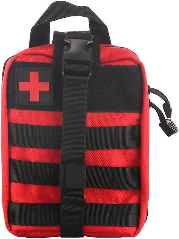 Tactical Medical Kit, Tactical Molle First Aid Kit IFAK Medical Rip-Away EMT Pouch Bag for Emergency Tactical Situation (Red)