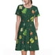 thumbnail image 1 of Balery Camp In The Forest Vestidos sueltos de manga corta para mujer, vestidos de verano 2025, vestidos casuales de corte A con vuelo., 1 of 6