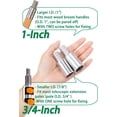 thumbnail image 4 of (2-Pack) 1" Threaded Tips Replacement for Extension Poles Repairing, Push Broom Handle Threaded End, 4 of 7
