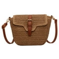 thumbnail image 1 of Bolsos Cruzados para Mujer Bolso Playa Tejido Paja A La Bolso Bohemio (marrón Claro), 1 of 9