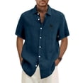 thumbnail image 2 of Hawaiian Shirt For Men, Men's Vintage Button Down Bowling Shirts Short Sleeve Summer Beach Shirt 2XL, 2 of 5