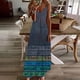 thumbnail image 1 of Puntoco Vestidos Mujer Verano Moda Mujer Casual Retro Estampado V-Cuello Camis Vestido Largo Sin Mangas, 1 of 4
