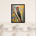 thumbnail image 4 of The Watchful Woodpecker Bird in Nature Artwork Framed Wall Art Print A4, 4 of 5
