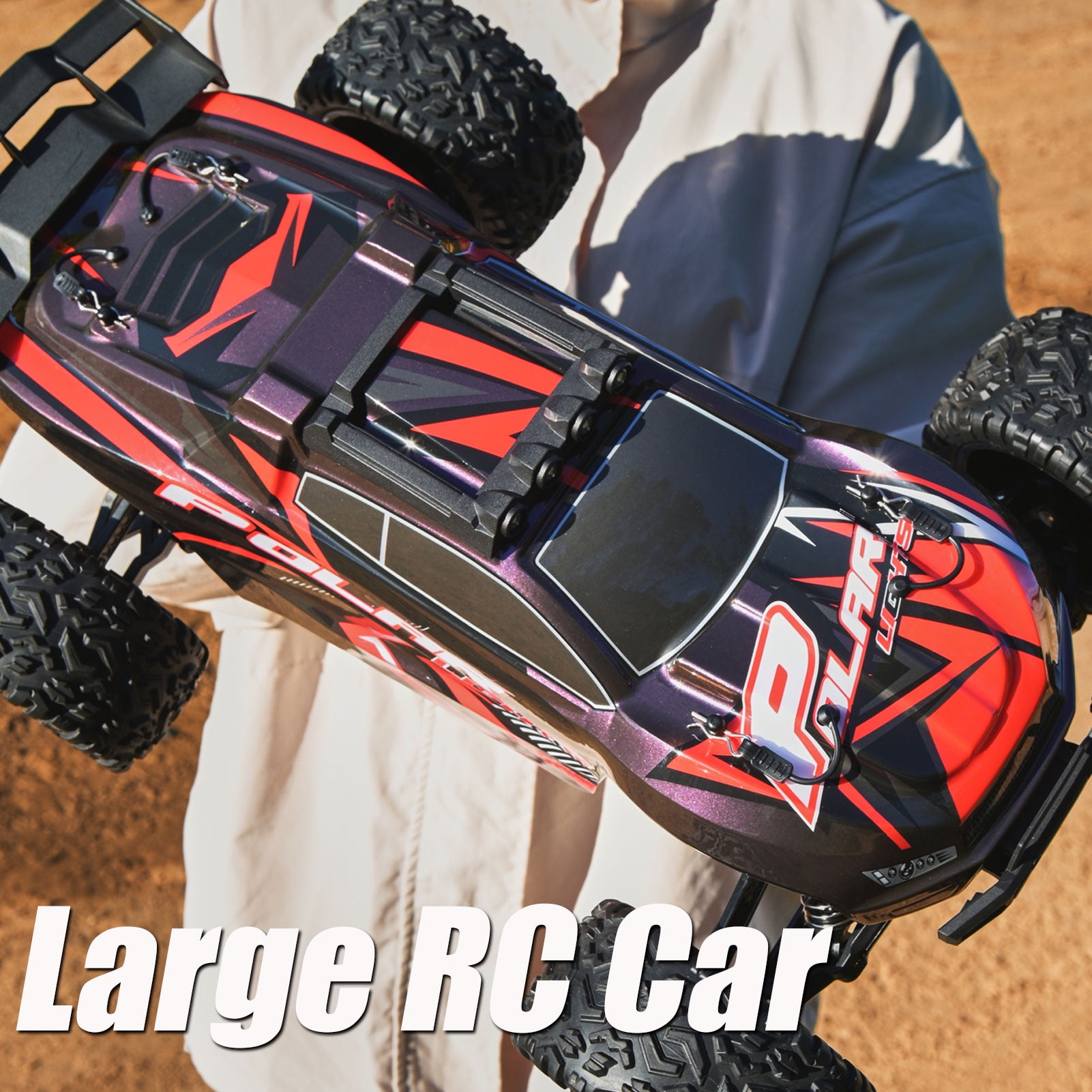 Halloween Gift, High Speed RC Cars 45kmh For Adults, 1:8 Scale Remote Control Car, All Terrain Off-Road Monster RC Truck For Adults, 2.4Ghz Glow-Up RC Cars With Body Lights & Headlights