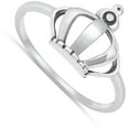 thumbnail image 4 of Cute Royal Crown Wholesale Ring .925 Sterling Silver Band Jewelry Female Male Unisex Size 9, 4 of 4