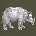 thumbnail image 3 of CafePress - Durer Rhino Black T Shirt - Men's Classic Graphic Cotton T-Shirt, 3 of 4