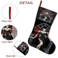 thumbnail image 5 of Anne Stokes Tema: Calcetines de Navidad, fino lino blanco para colgar en escaleras y chimenea, decoración navideña para el hogar, regalo de Navidad. 54cm × 38cm, 5 of 5