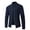 Navy, variant on TFEOQRY Men's New Stand Collar Knitted Sweater Cardigan Casual Fashion Solid Color Stand Collar Zipper Long Sleeve Knitted Sweater Coat Black