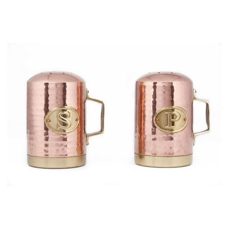 Hammered Décor Copper Stovetop Salt Pepper Set