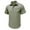 Army Green, variant on CaiJunJia George Polo Shirt,Men's Classic Fit Short Sleeve Dual Tipped Collar Polo Shirt