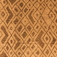thumbnail image 1 of Ahgly Company Indoor Square Abstract Orange Modern Area Rugs, 4' Square, 1 of 4