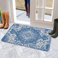 thumbnail image 5 of Blue Boho Door Mat Welcome Door Mat for Front Door, Home Entrance, Yard, Floor, Patio, Non Slip Spring Summer Welcome Mat Indoor Outdoor Doormat 0"*", 5 of 6