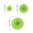 thumbnail image 2 of Unique Bargains Hanging Paper Fans Party Set 6Pcs Round Pattern Hanging Paper Fans Decoration for Home Birthday Wedding(Green), 2 of 7