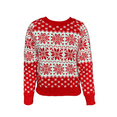 thumbnail image 5 of Loliuicca Womens Christmas Snowflake Long Sleeve Knitted Pullover Ugly Sweater, 5 of 6