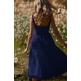 thumbnail image 4 of Sunloudy Vestido midi de verano para mujer, sin mangas, sin espalda, color sólido, cintura alta, vestido de fiesta Sunloudy moda, 4 of 7