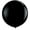 Black, variant on Koyal Wholesale Round Latex Giant Balloon (Pack of 2), 3', Chocolate Brown